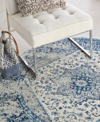 Tranquil TRA06 4'x4' Round Area Rug