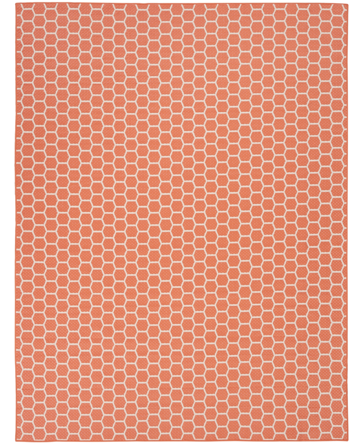 Nourison Home Twist Reversible Tws01 8'x10' Area Rug In Coral