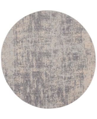 Rustic Textures RUS01 5'3"x5'3" Round Area Rug