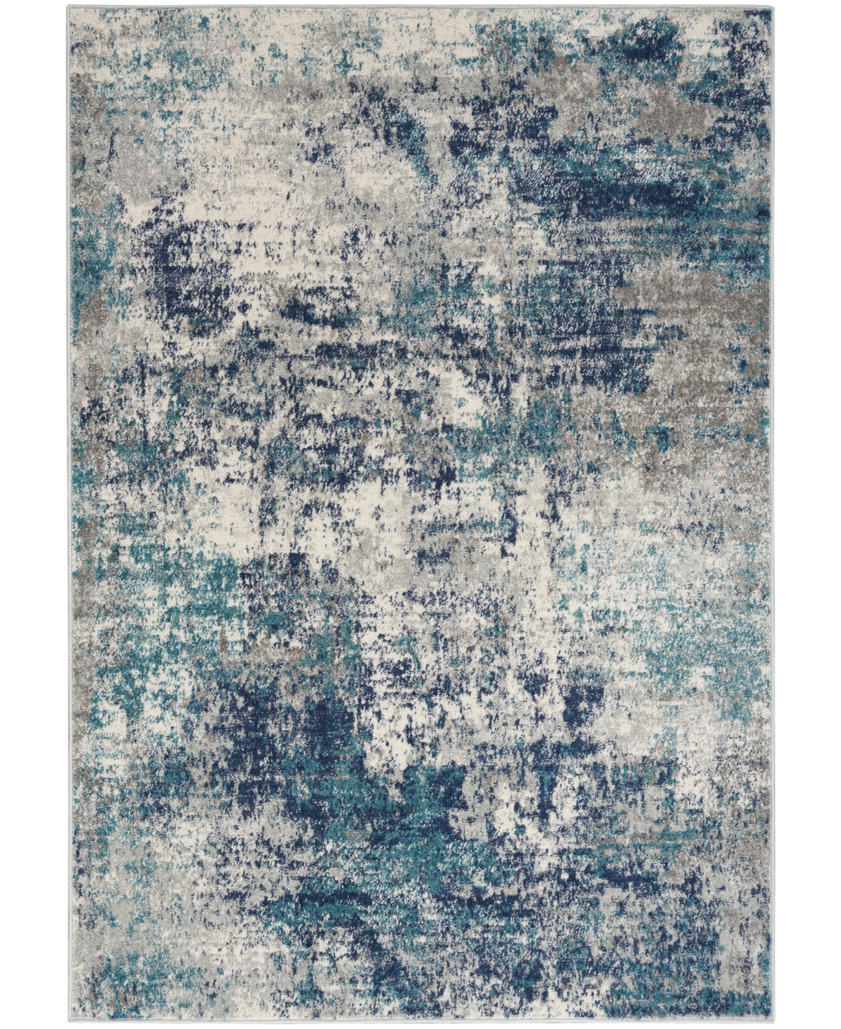 Nourison Home Passion Psn36 8'x10' Area Rug In Ivory,teal