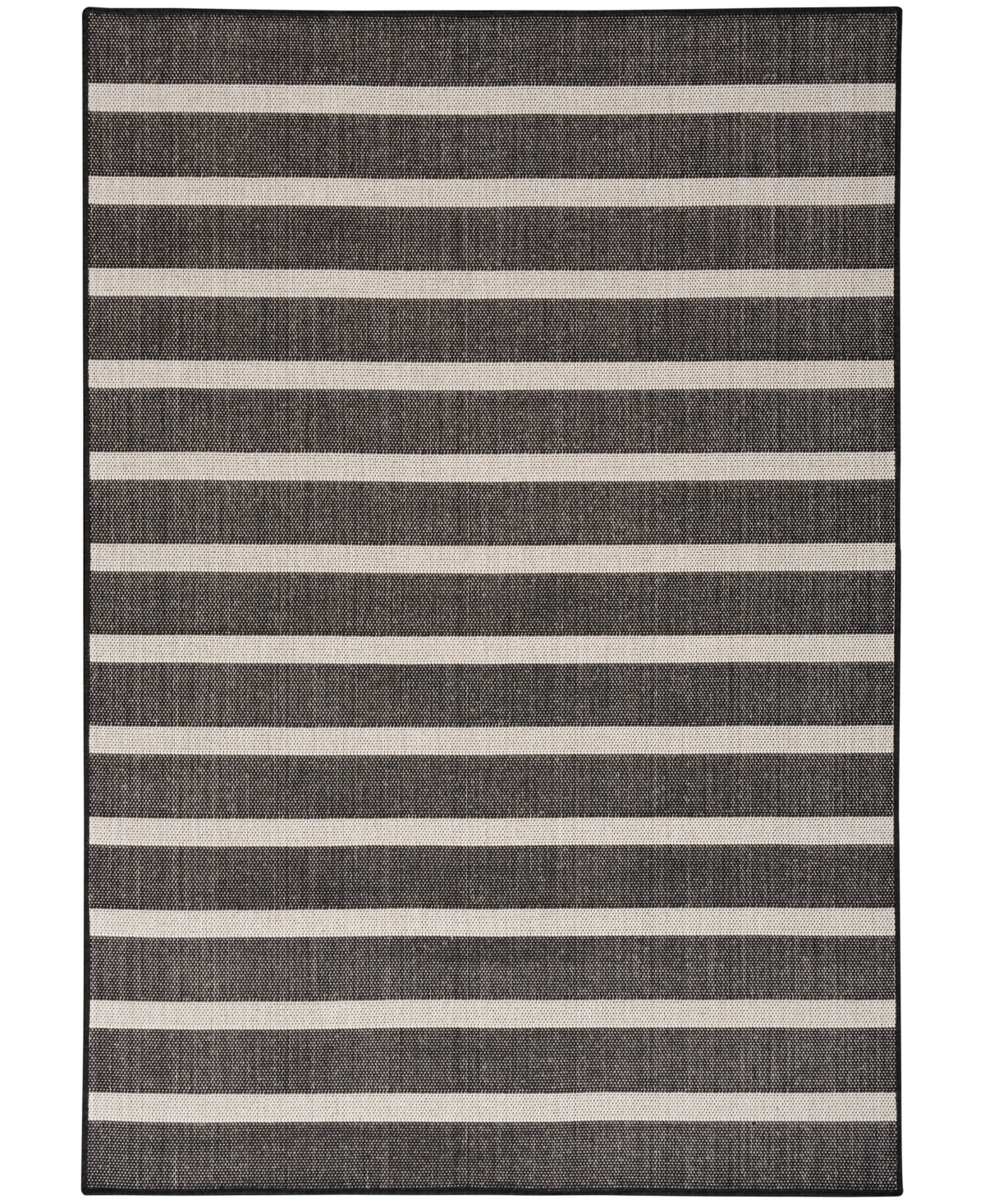 Nourison Home Positano Pos03 7'x10' Area Rug In Black
