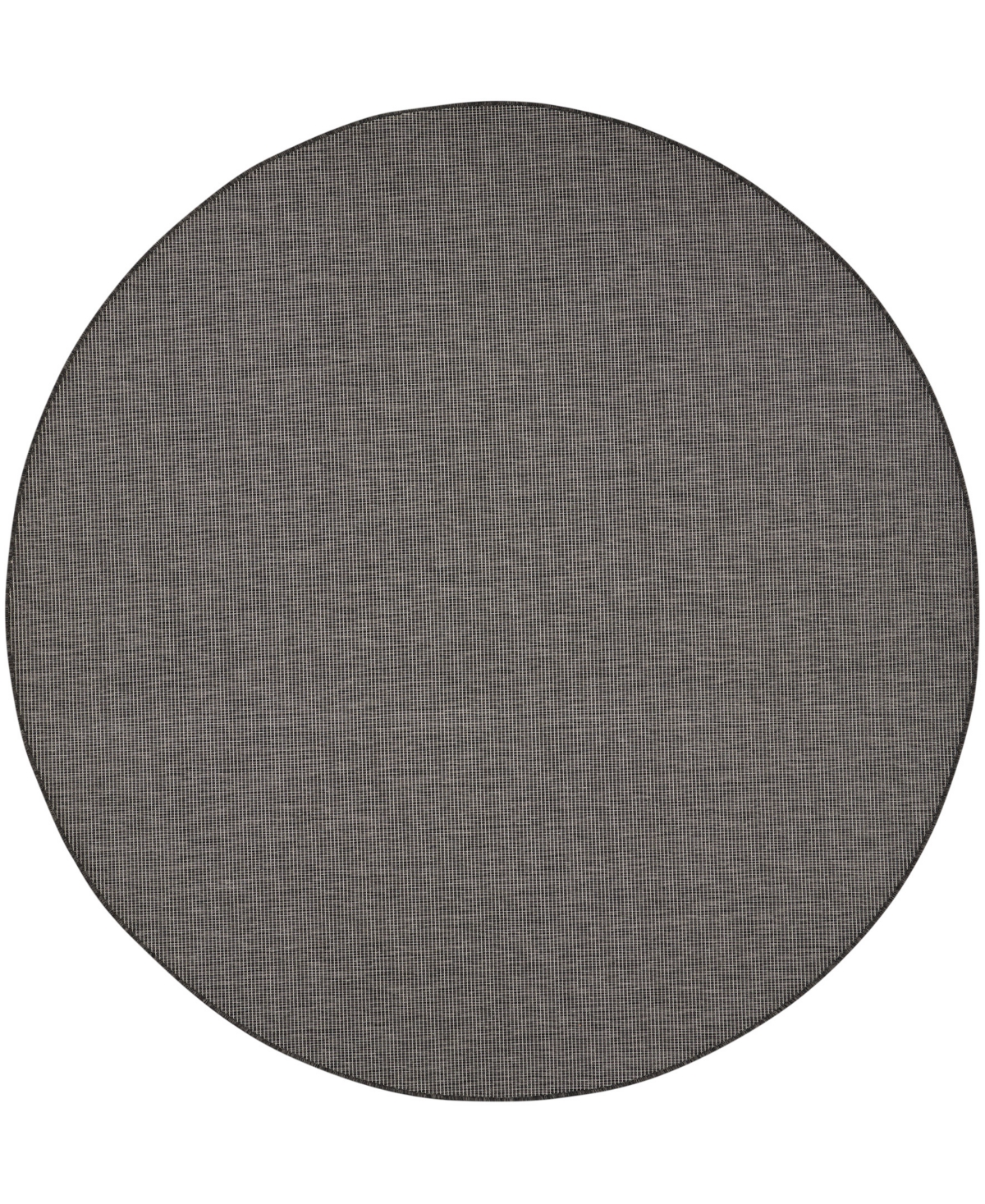 Nourison Home Positano Pos01 8'x8' Round Area Rug In Charcoal