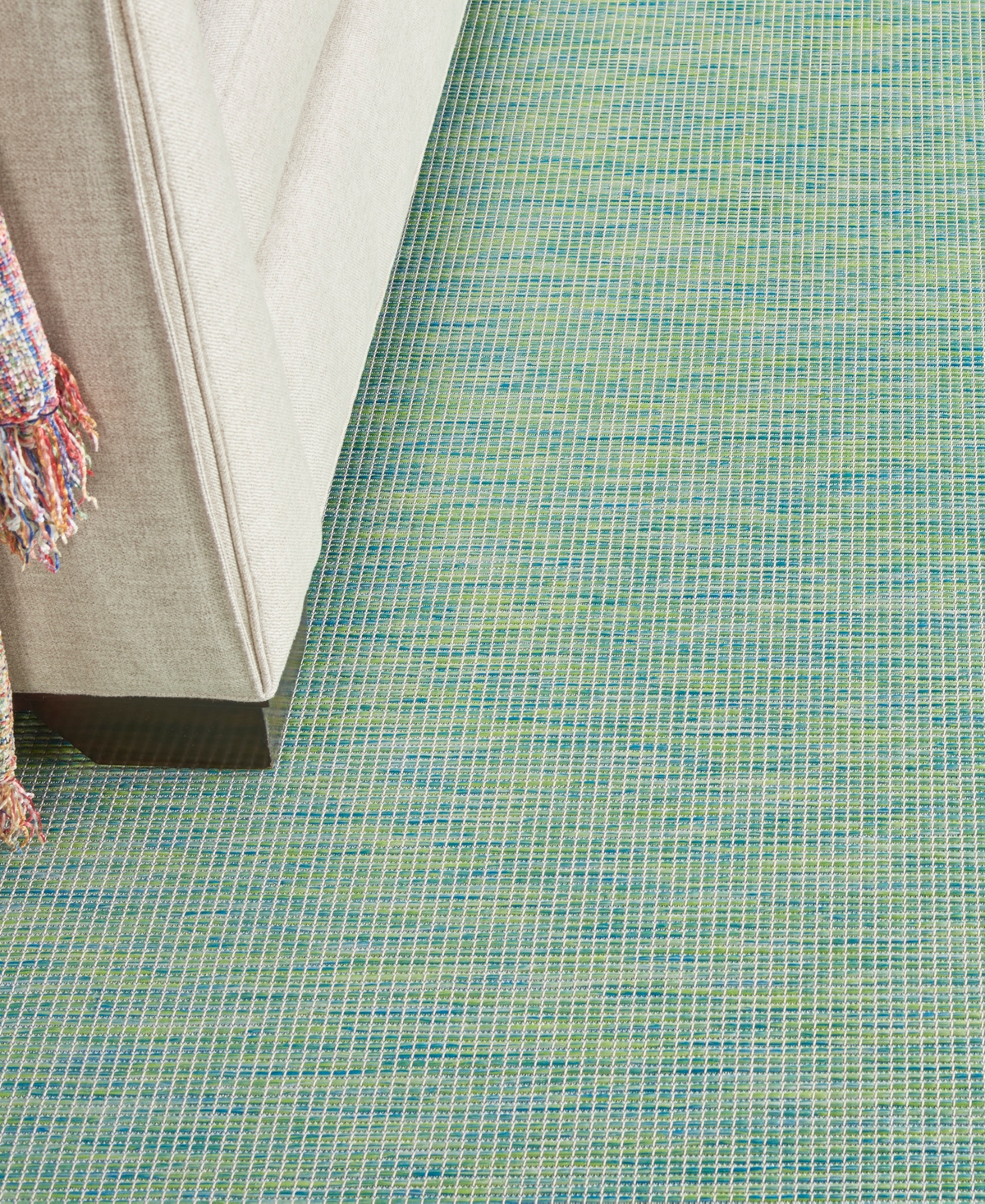 Nourison Home Positano Pos01 8'x10' Area Rug In Green