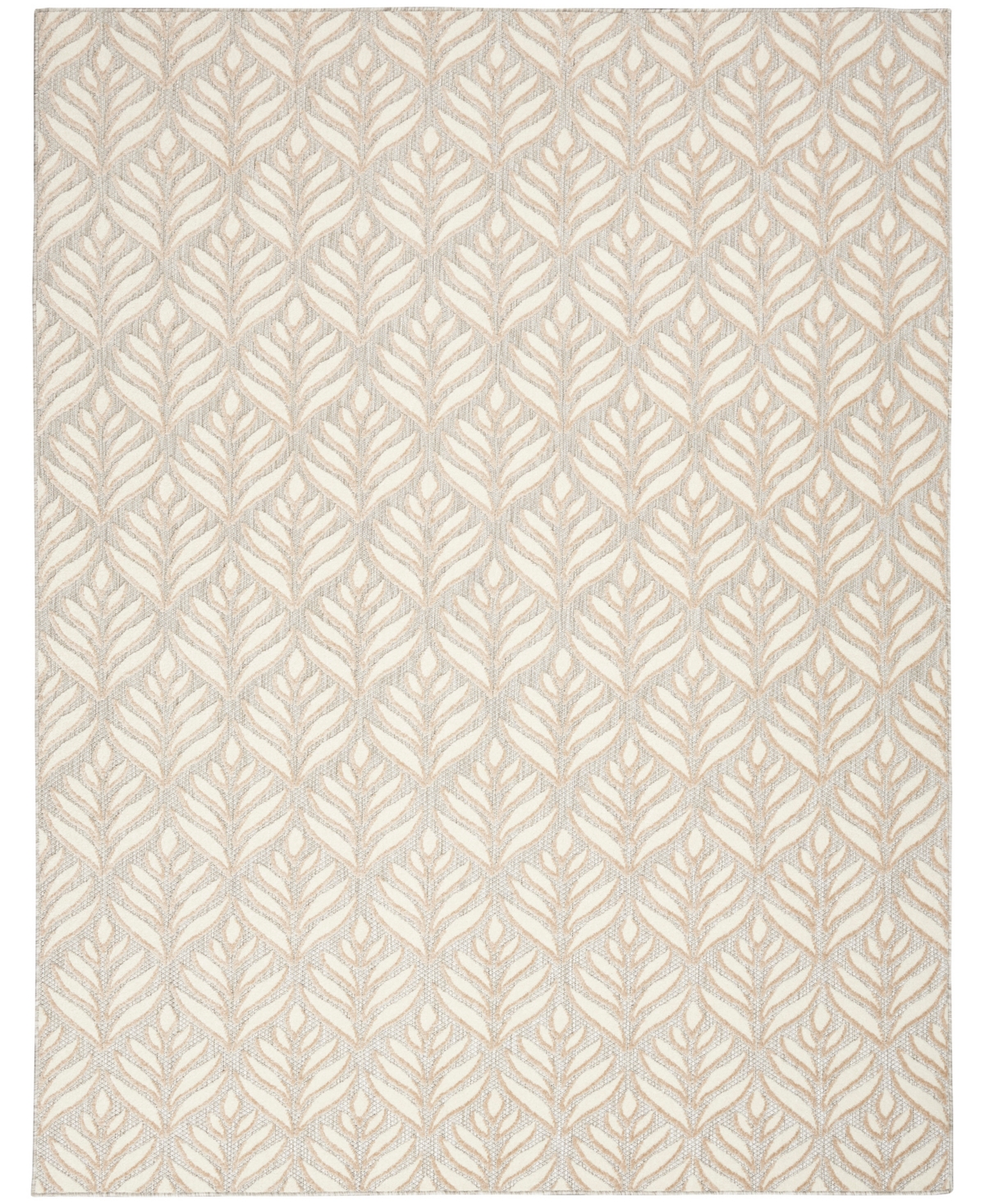 Nourison Home Aloha Alh35 6'x9' Area Rug In Ivory,gray