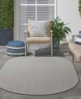 Courtyard COU01 5'x8' Oval Area Rug