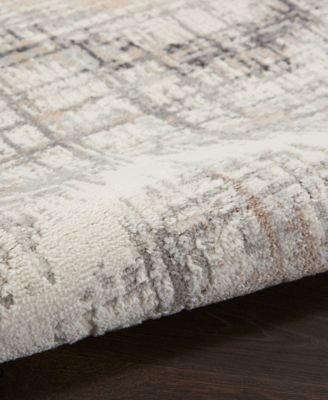Nourison Home Elation Etn04 Rug Collection In Gray,ivory