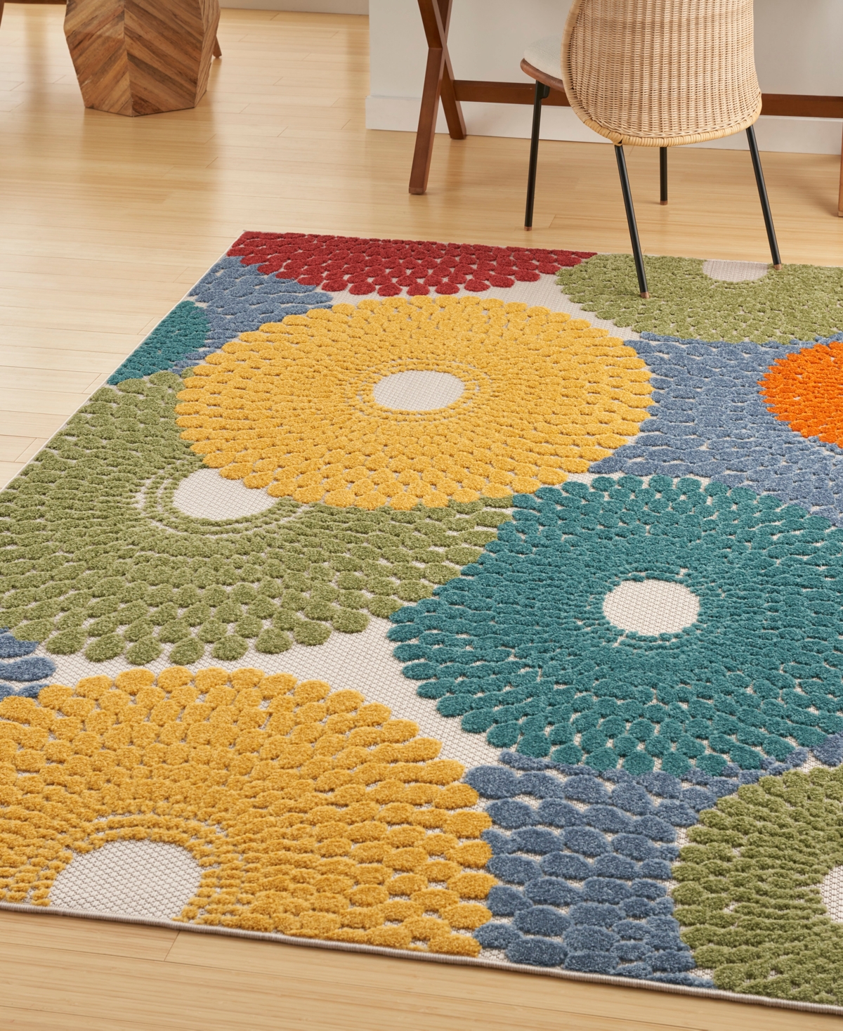 Nourison Home Aloha Alh29 3'6"x5'6" Area Rug In Multi