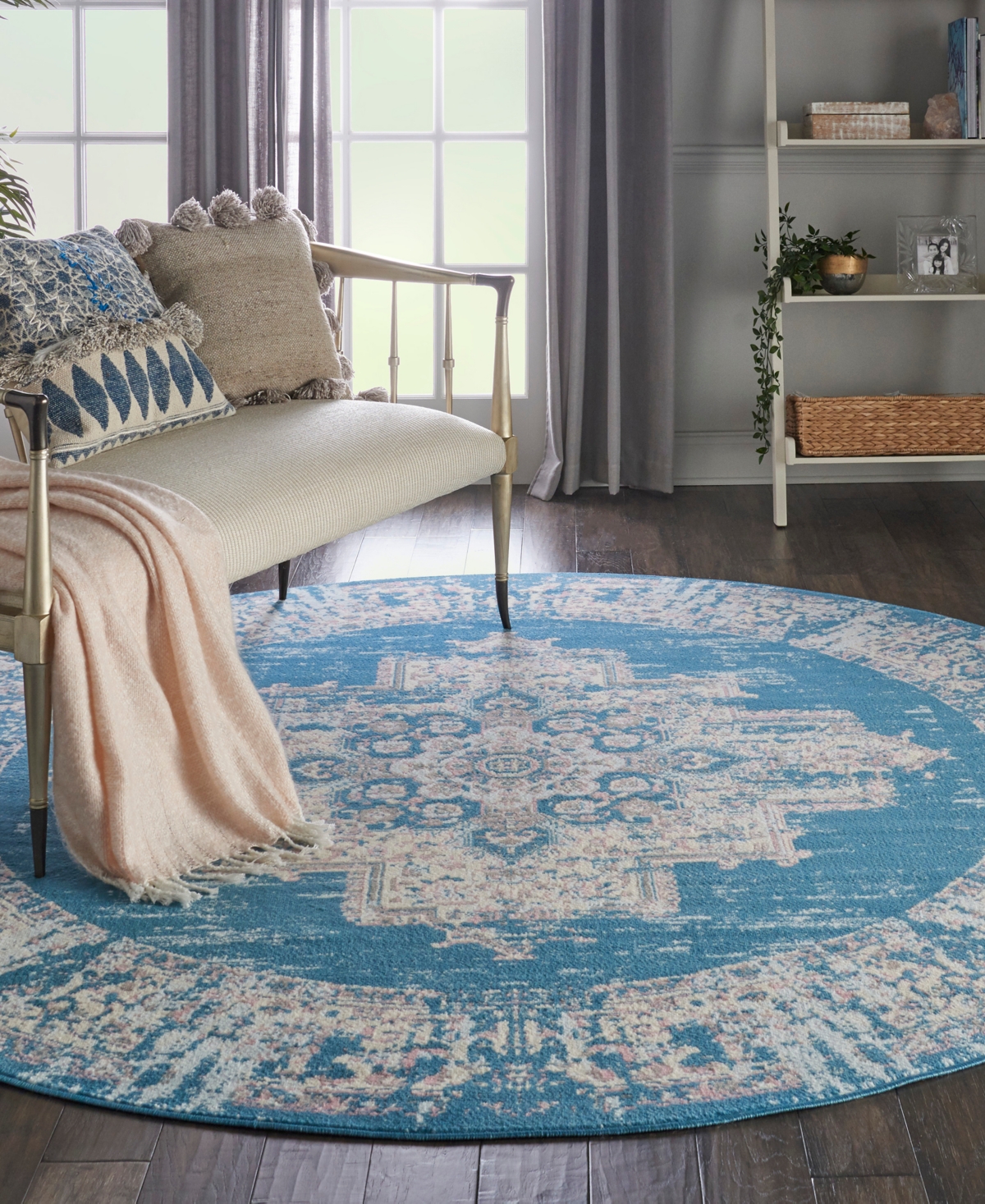 Nourison Home Grafix GRF14 8'x8' Round Area Rug