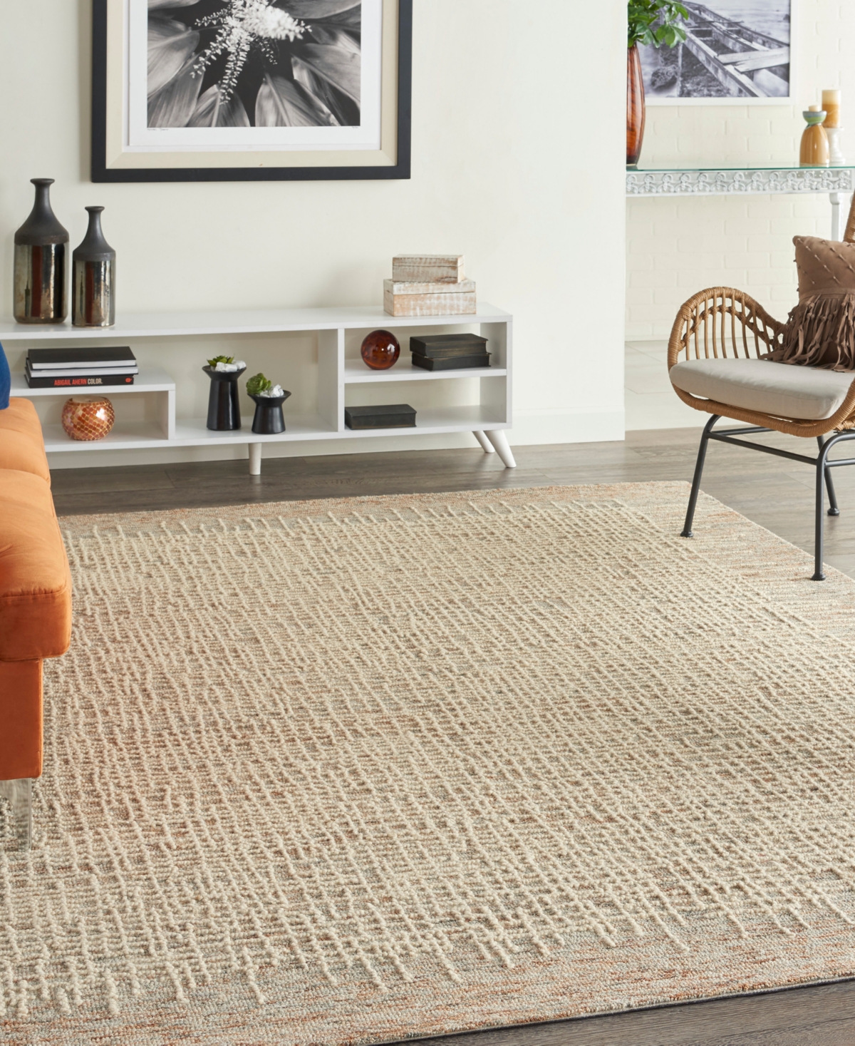 Nourison Home Colorado Clr03 8'3x11'6 Area Rug In Beige