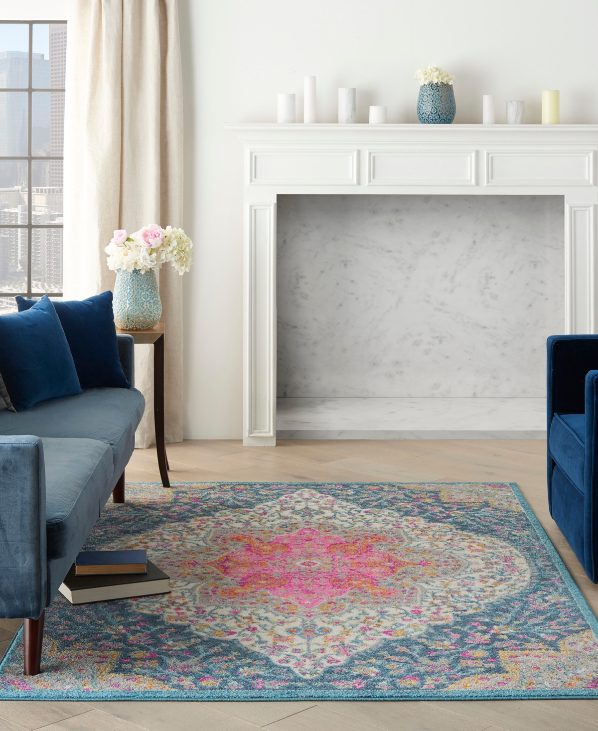 Nourison Home Passion Psn39 3'9"x5'9" Area Rug In Multi