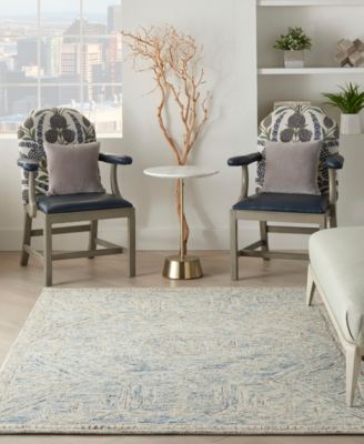 Nourison Home Interlock Itl02 Rug Collection In Blue,multi