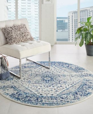 Tranquil TRA06 4'x4' Round Area Rug