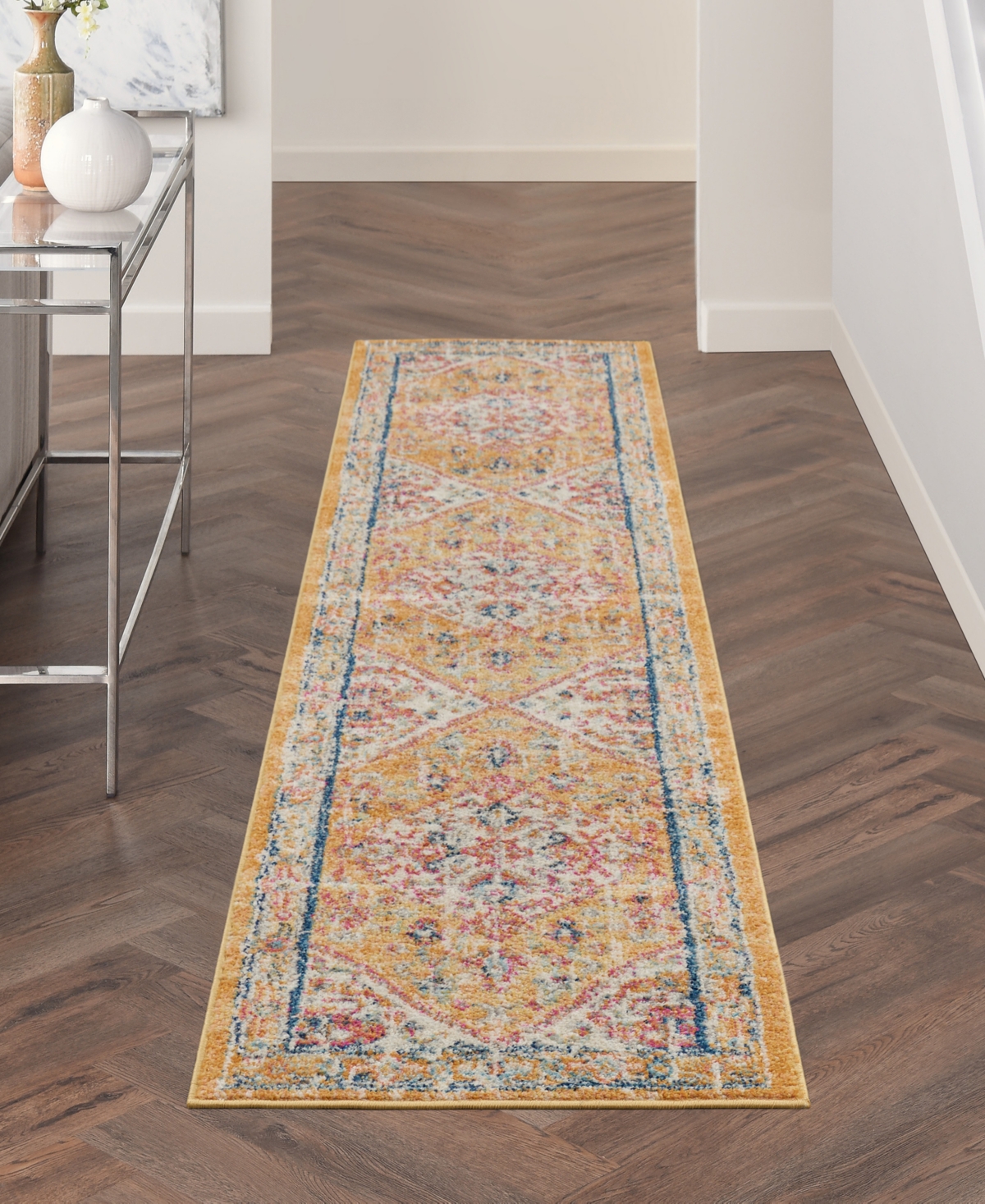 Nourison Home Passion Psn23 2'2"x10' Runner Area Rug In Ivory