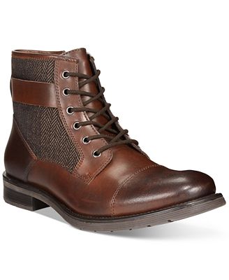Bar III Devin Cap-Toe Utility Boots, Created for Macy's - All Men's ...