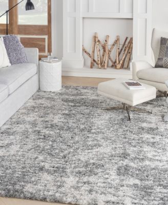 Nourison Home Dreamy Shag Drs04 Rug Collection In Charcoal