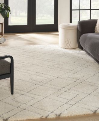 Nourison Home Dreamy Shag Drs07 Rug Collection In Ivory