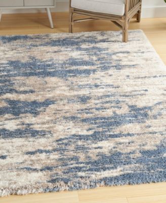 Nourison Home Dreamy Shag Drs10 Rug Collection In Mist,gray