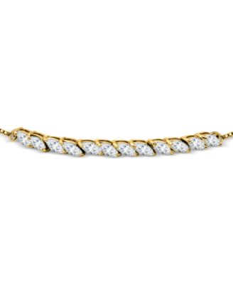 Cubic Zirconia Marquise Bolo Bracelet, Created for Macy's