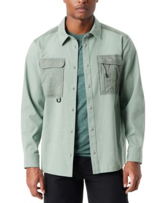 BASS OUTDOOR - Men's Relaxed Fit Camo Worker Shirt Jacket