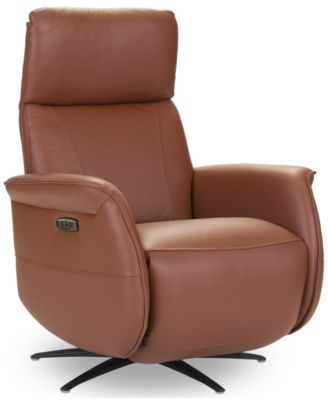 Lennix Leather TV Recliner with Massage, Created for Macy&#39;s
