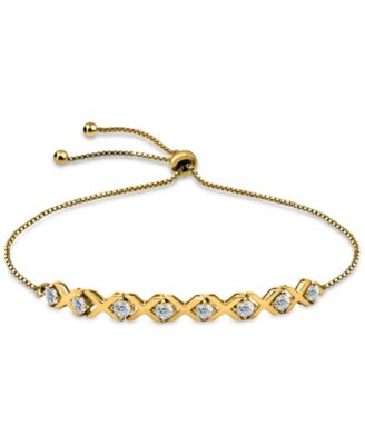 Giani Bernini - Cubic Zirconia XO Bolo Bracelet