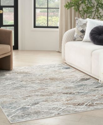 Nourison Home Glitz Glz11 Rug Collection In Gray,multi