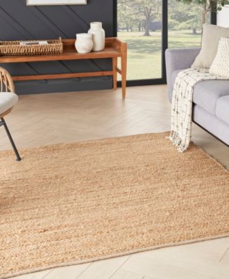 Natural Jute NJT01 4'x4' Square Area Rug