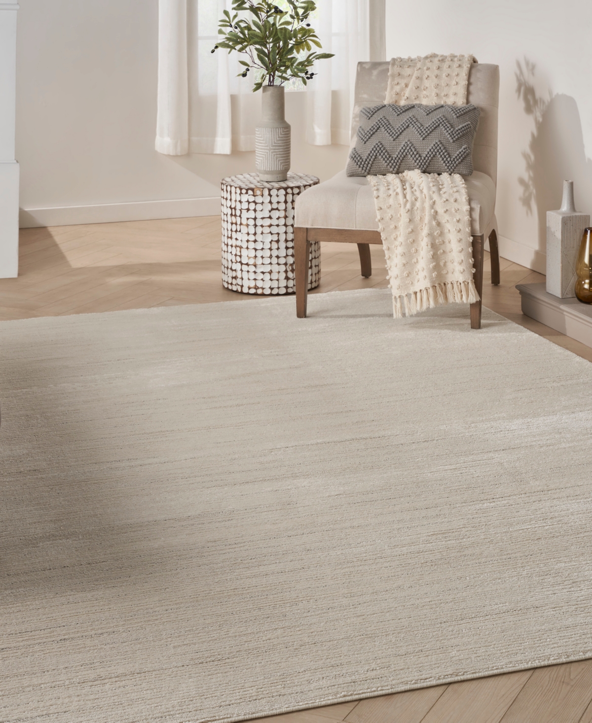 Nourison Home Andes And01 3'11"x5'11" Area Rug In Ivory,gray