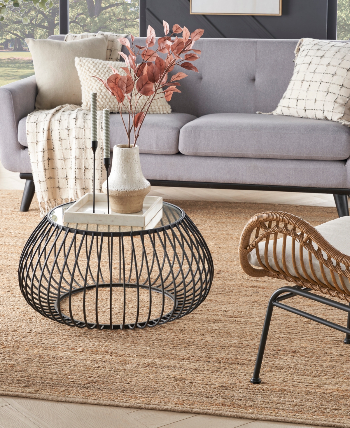 Nourison Home Natural Jute Njt01 8'x8' Square Area Rug In Taupe