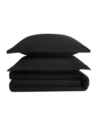 Solid Cotton Percale 2-Pc. Comforter Set, Twin/Twin XL