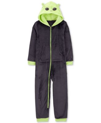 Carter's - Little & Big Boys 1-Piece Alien Fuzzy Fleece Costume Pajamas