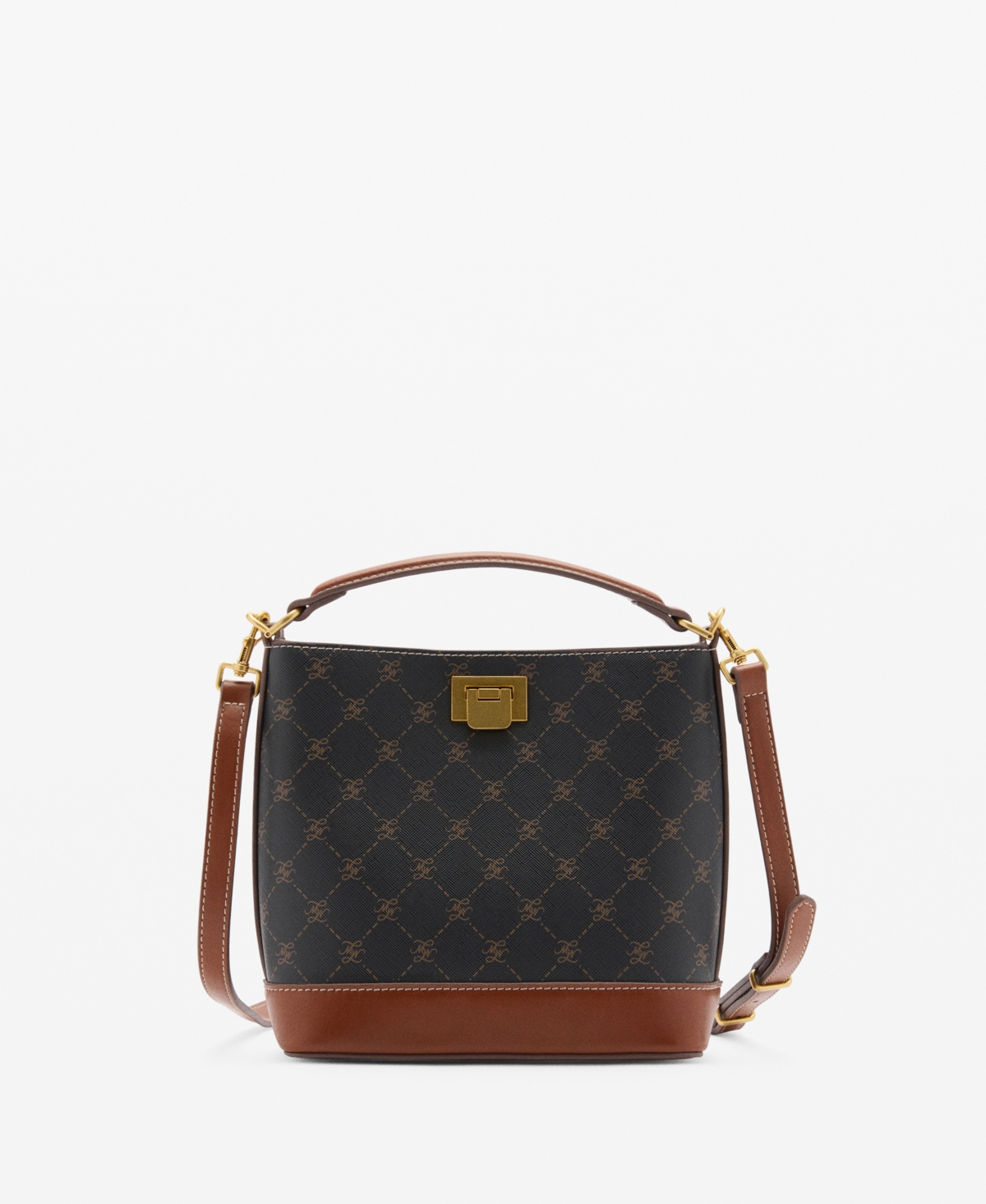Women's Logo Printed Mini Shopper Bag - Brown
