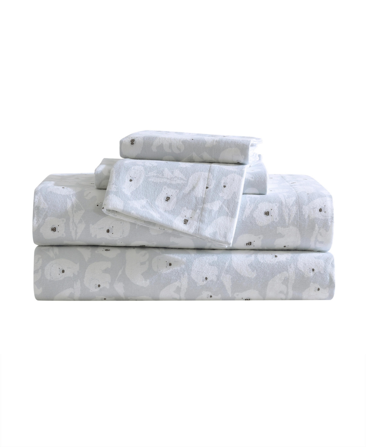 Eddie Bauer Holiday Cotton Flannel 3 Pc. Sheet Set, Twin In Explorer Bears