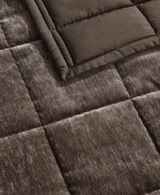 Chenille Box Solid 3-Pc. Quilt Set, Queen