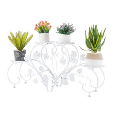 Classic Art Metal Plant Stand Flower Pots Holder Rack Plant Garden Balcony Patio