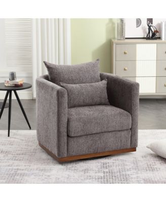 Swivel Barrel Chair Cozy Accent for Comfort and Style