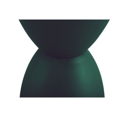 Dark Green Prince Stool Contemporary Accent Piece