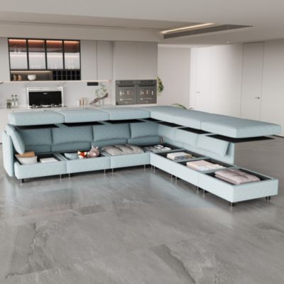 Streamdale Modular Sofa Set with Storage and Sleeper