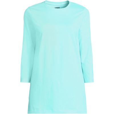 Plus Size 3/4 Sleeve Cotton Supima Tunic