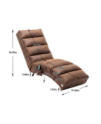 Ergonomic Massage Chaise Lounge (Coffee)