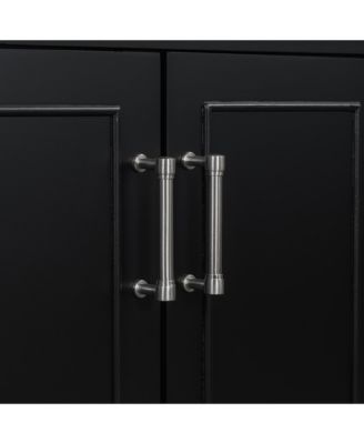 36" Black Traditional Vanity with Resin Sink Combo