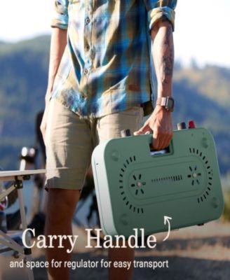 Hickory Moss Green Cascade 222 2-Burner Camping Stove