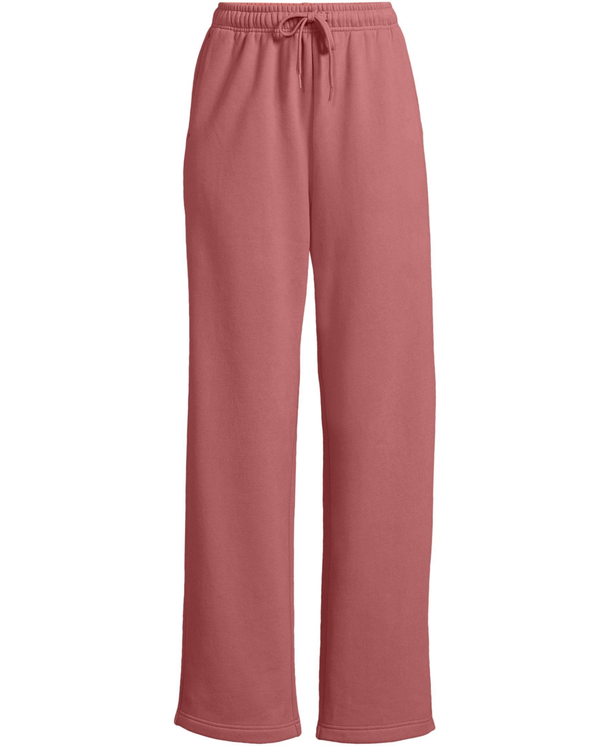 Lands' End Women's Serious Sweats High Rise Relaxed Straight Leg Pants