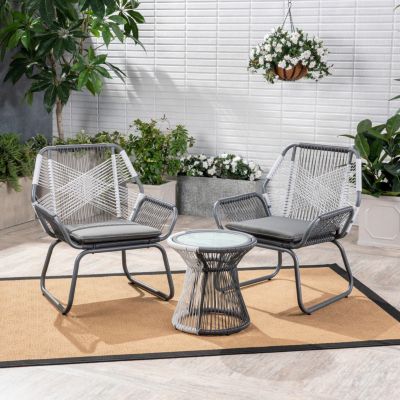 Milan 3-Piece Outdoor Chat Set: Refreshing Drinks, Meaningful Conversations