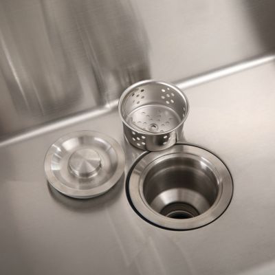 24" Stainless Steel Sink with Faucet & Drain