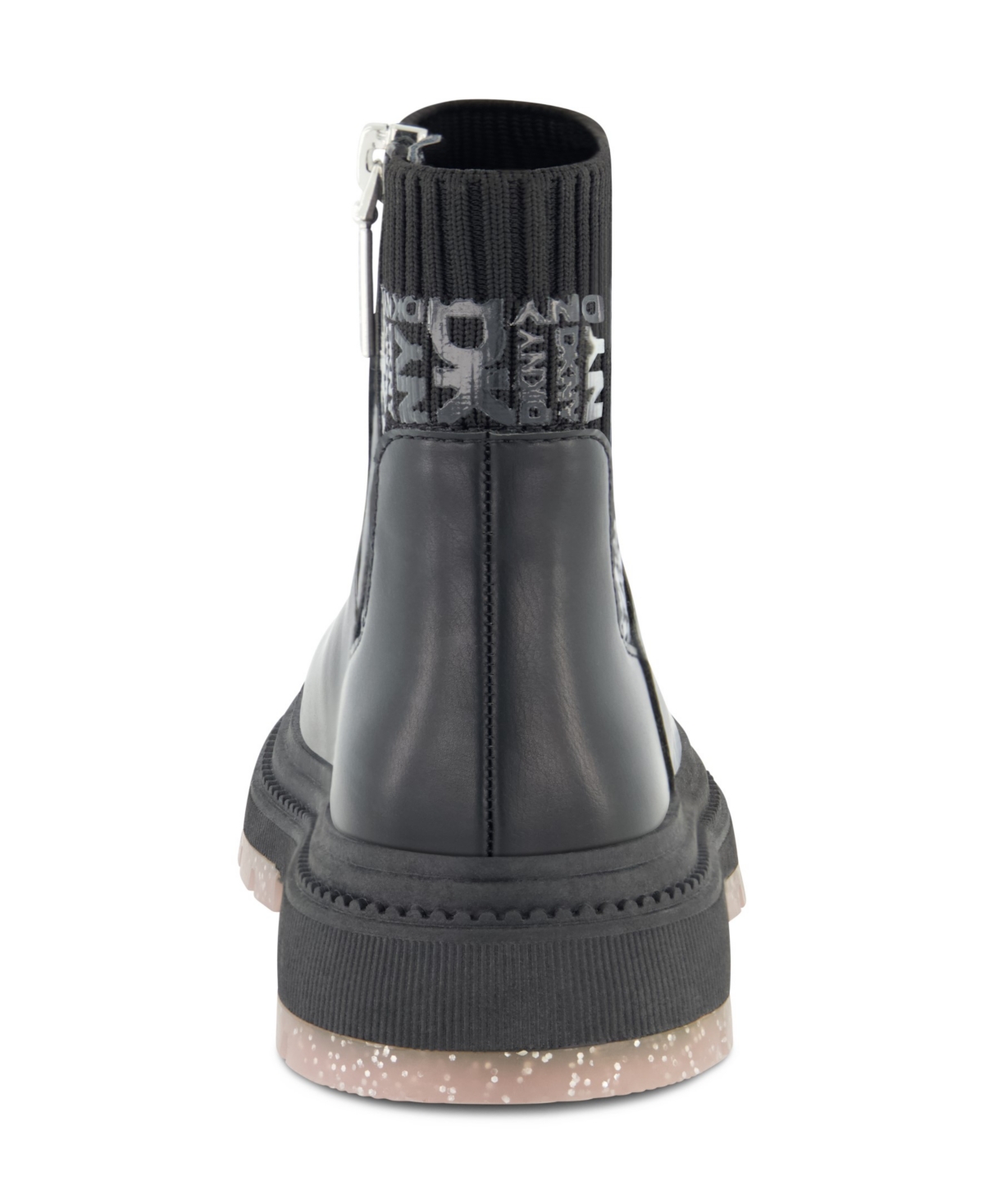 Dkny Little And Big Girls Crissa Stretch Lug Boot In Black