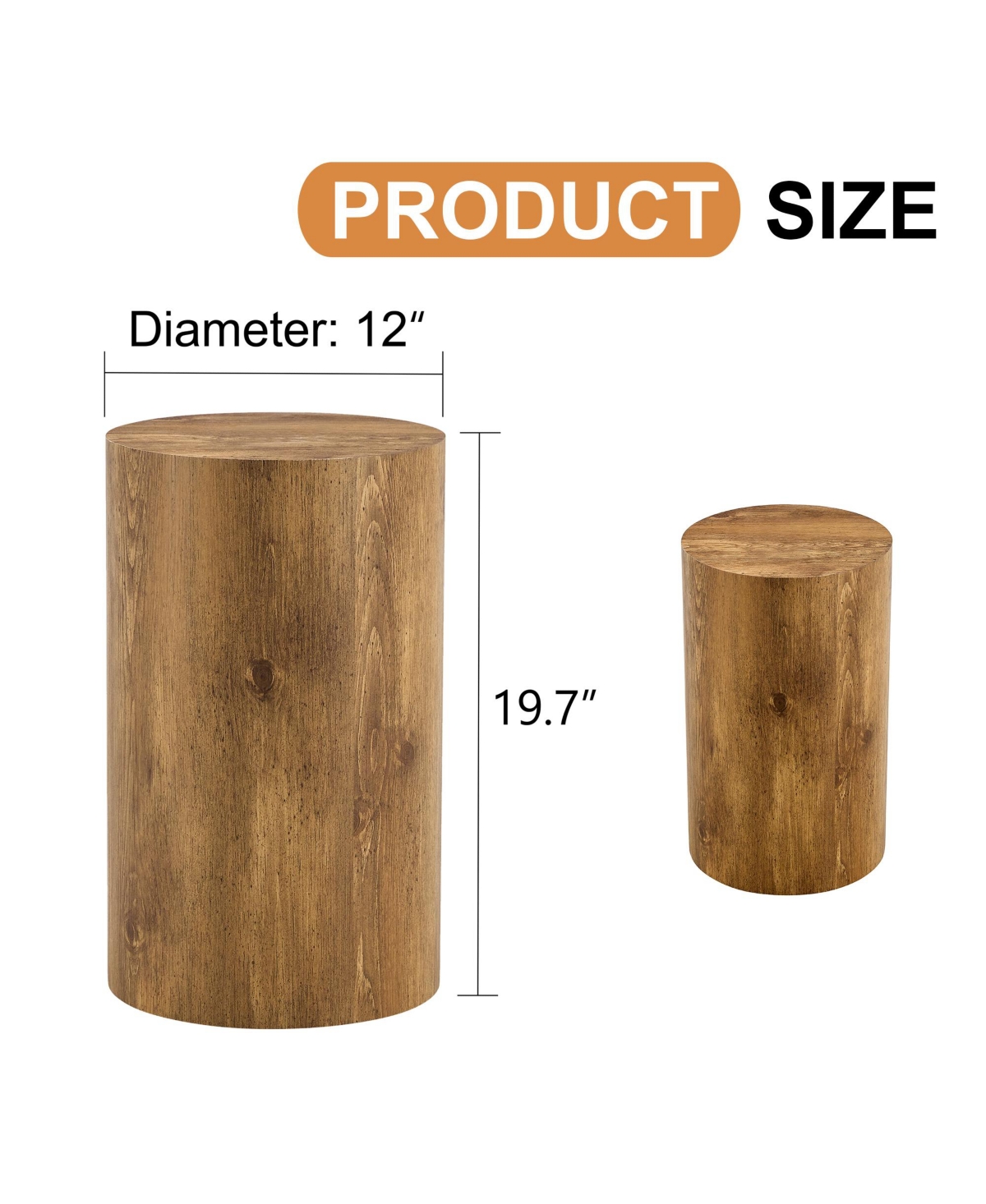 Streamdale Furniture The cylindrical table with its patterned design can be easily integrated into a variety of interior styles, from coffee tables to