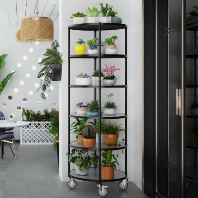 Adjustable Round Shelving Unit Versatile Storage