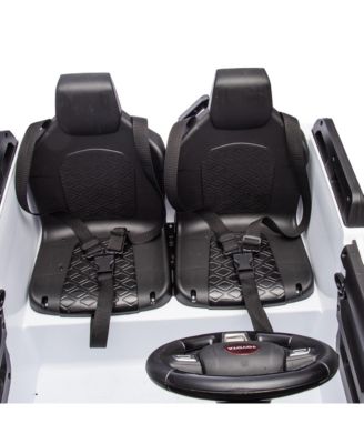 24V Two-seater Kids Ride On Car W/Parents Remote Control, Licensed Toyota LC250,110w Motors, With Shovel, Three-point Seat Belt, Slow Start, Speed adjustment, Bluetooth, Music for Kids Aged 3+.