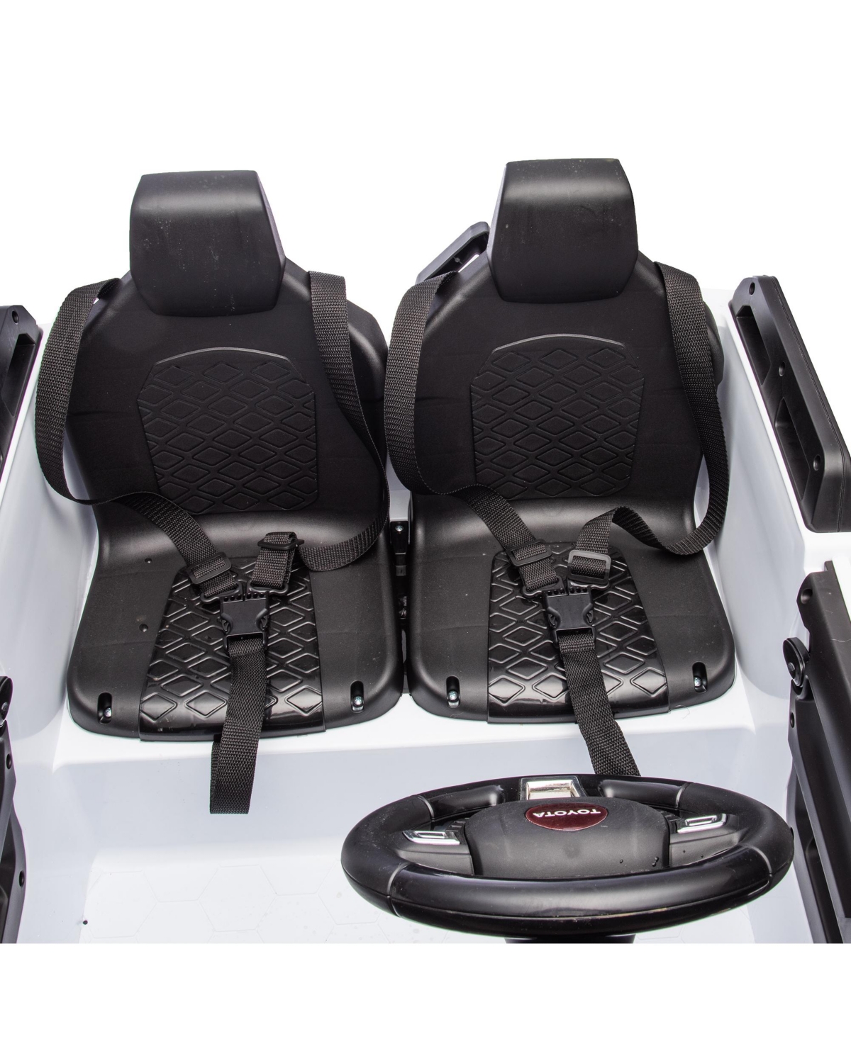 Streamdale Furniture 24V Two-seater Kids Ride On Car W/Parents Remote Control, Licensed Toyota LC250,110w Motors, With Shovel, Three-point Seat Belt